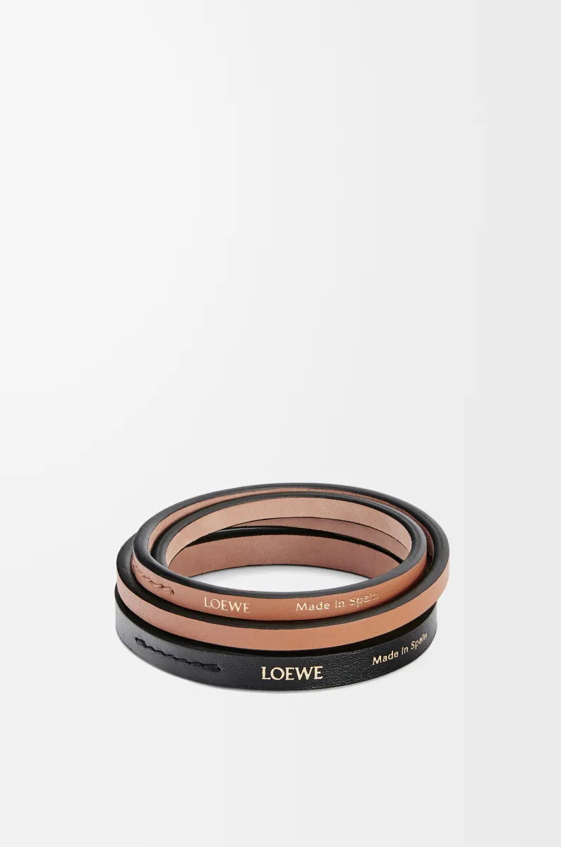 经典牛皮革双手镯