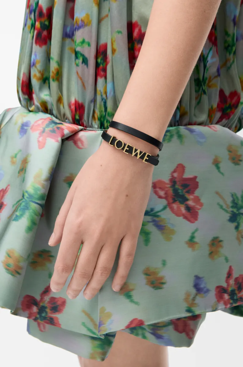 牛皮革双圈 LOEWE 手链
