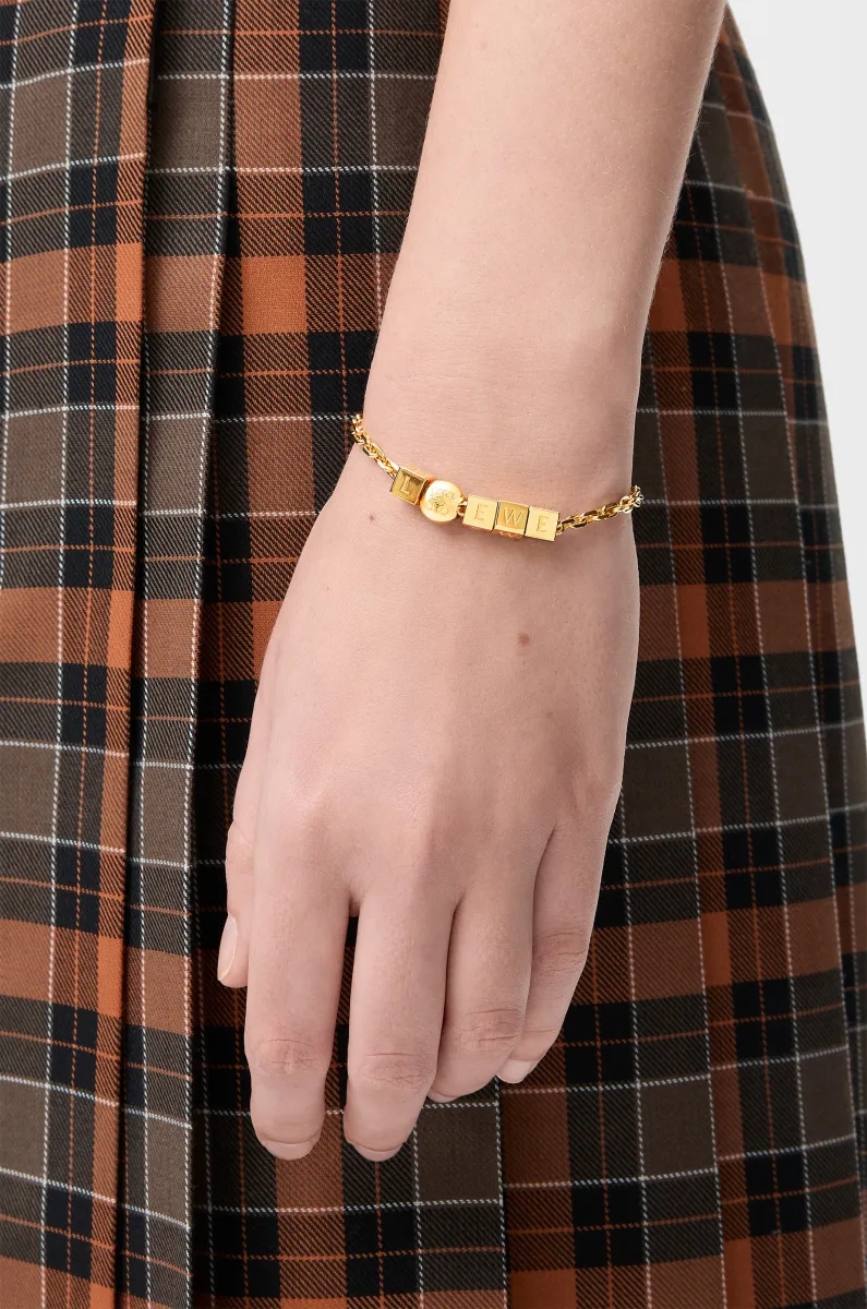 银质 Pebble Cube 手链