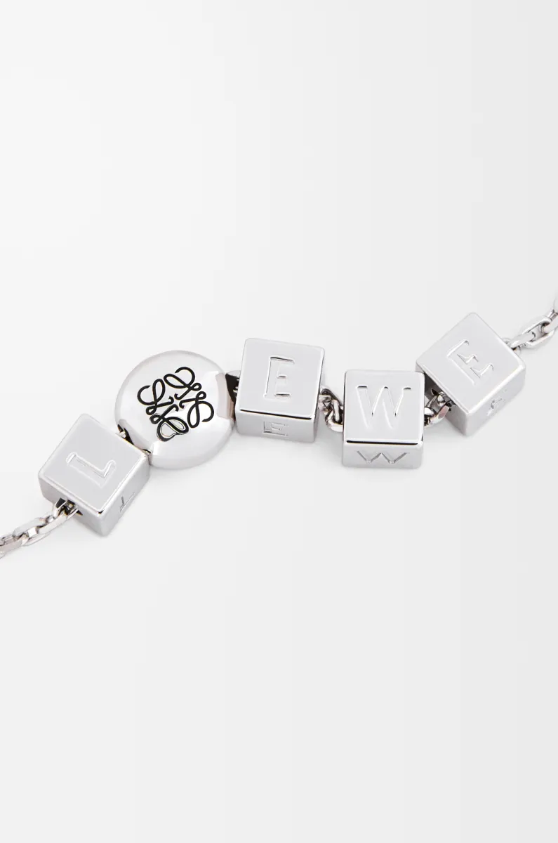 银质 Pebble Cube 项链