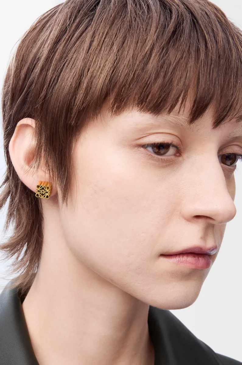 银质 Anagram 耳钉