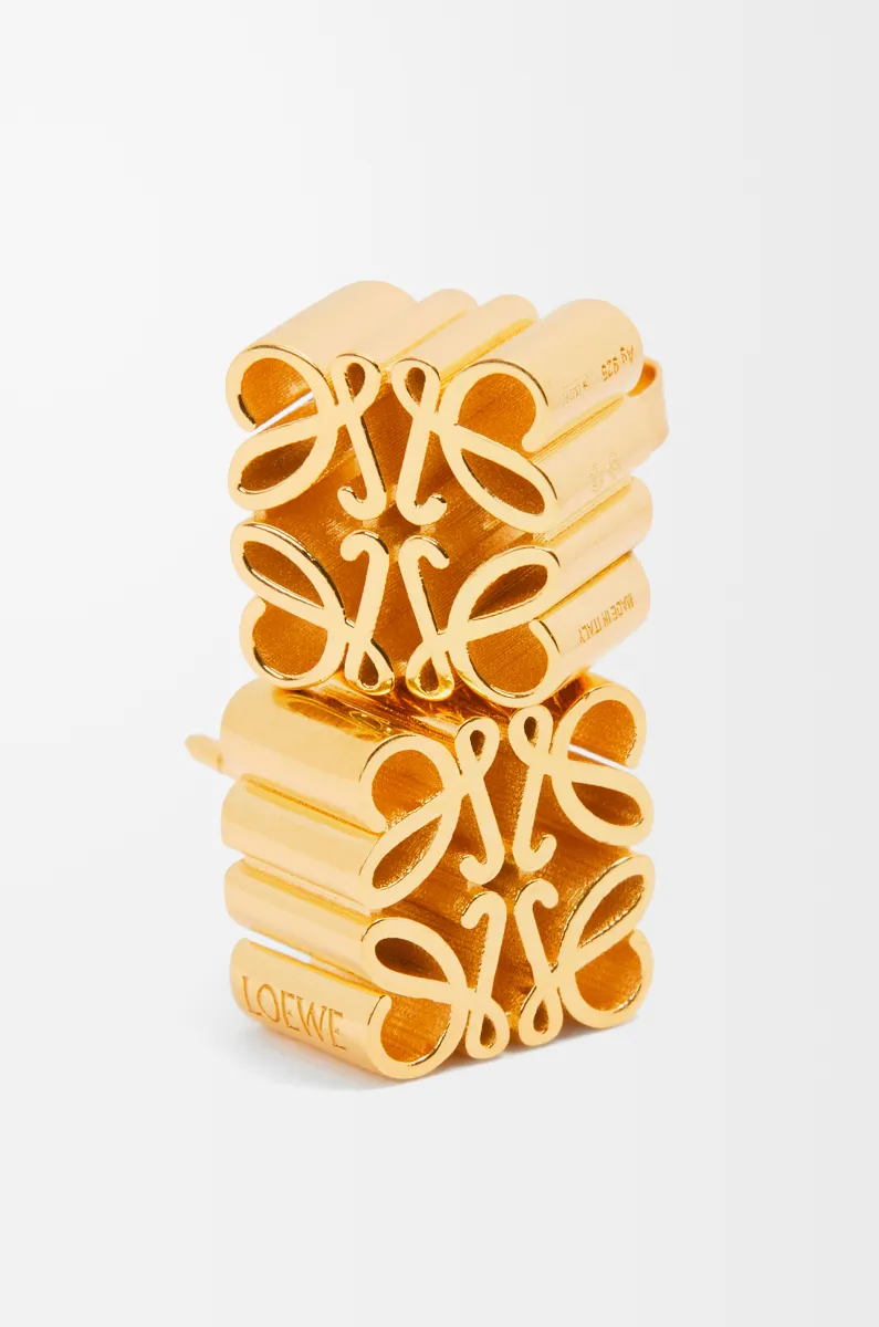 银质 Anagram 耳钉