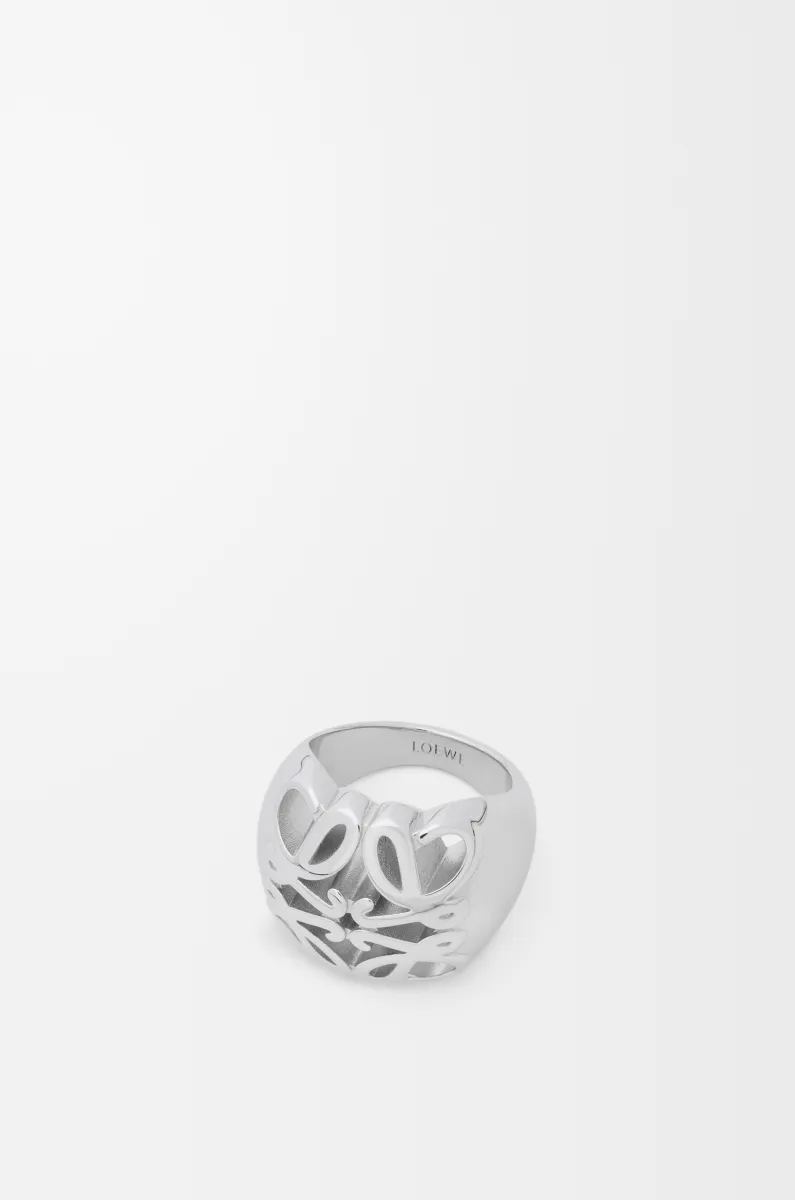 银质 Anagram 印章戒指