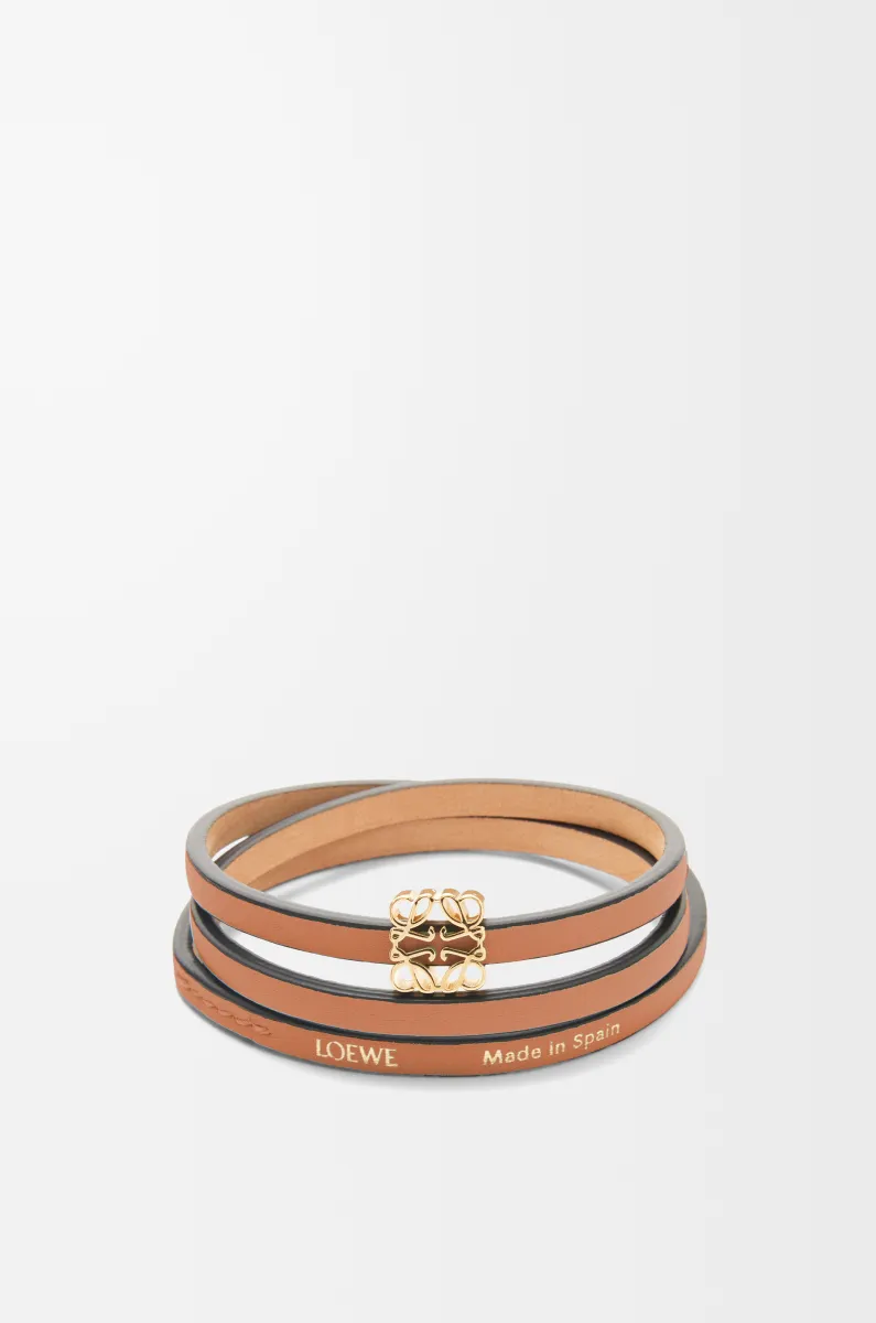 牛皮革扭曲手镯