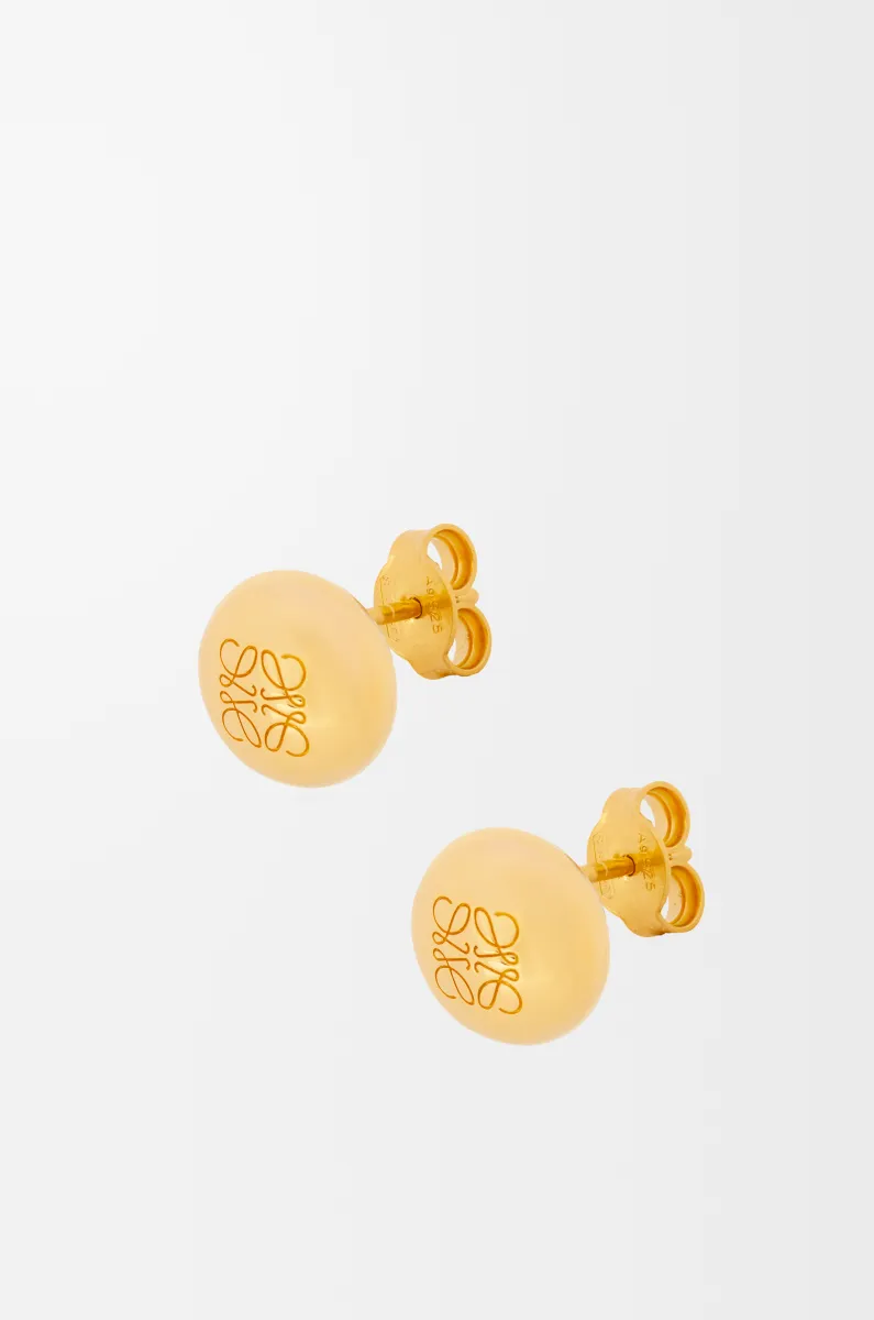 银质 Anagram Pebble 耳钉