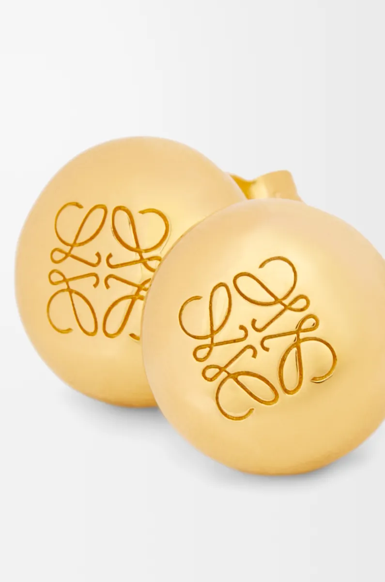 银质 Anagram Pebble 耳钉