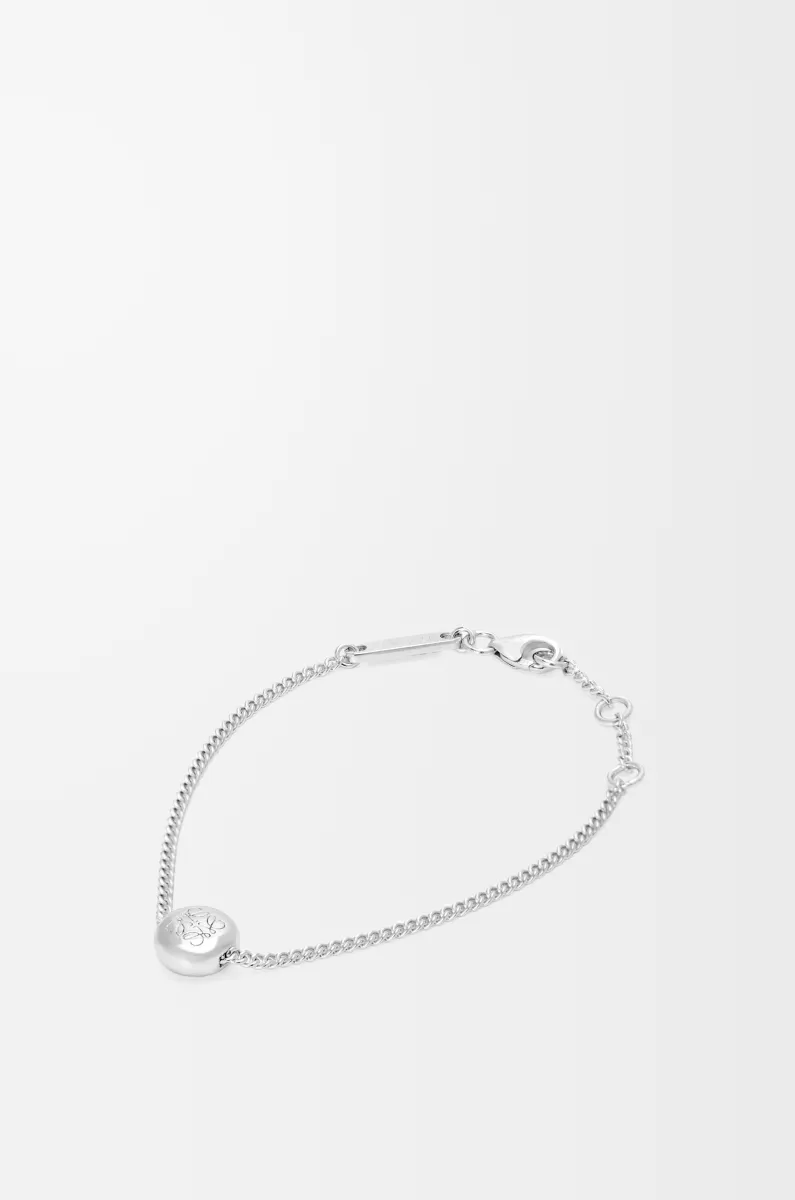 银质 Pebble 手链