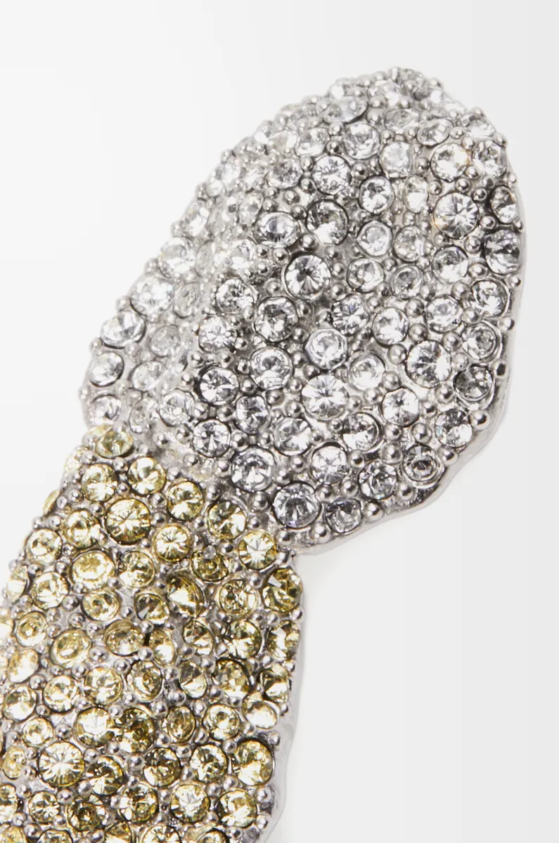 银质和水晶 Glitter Fragment 耳环