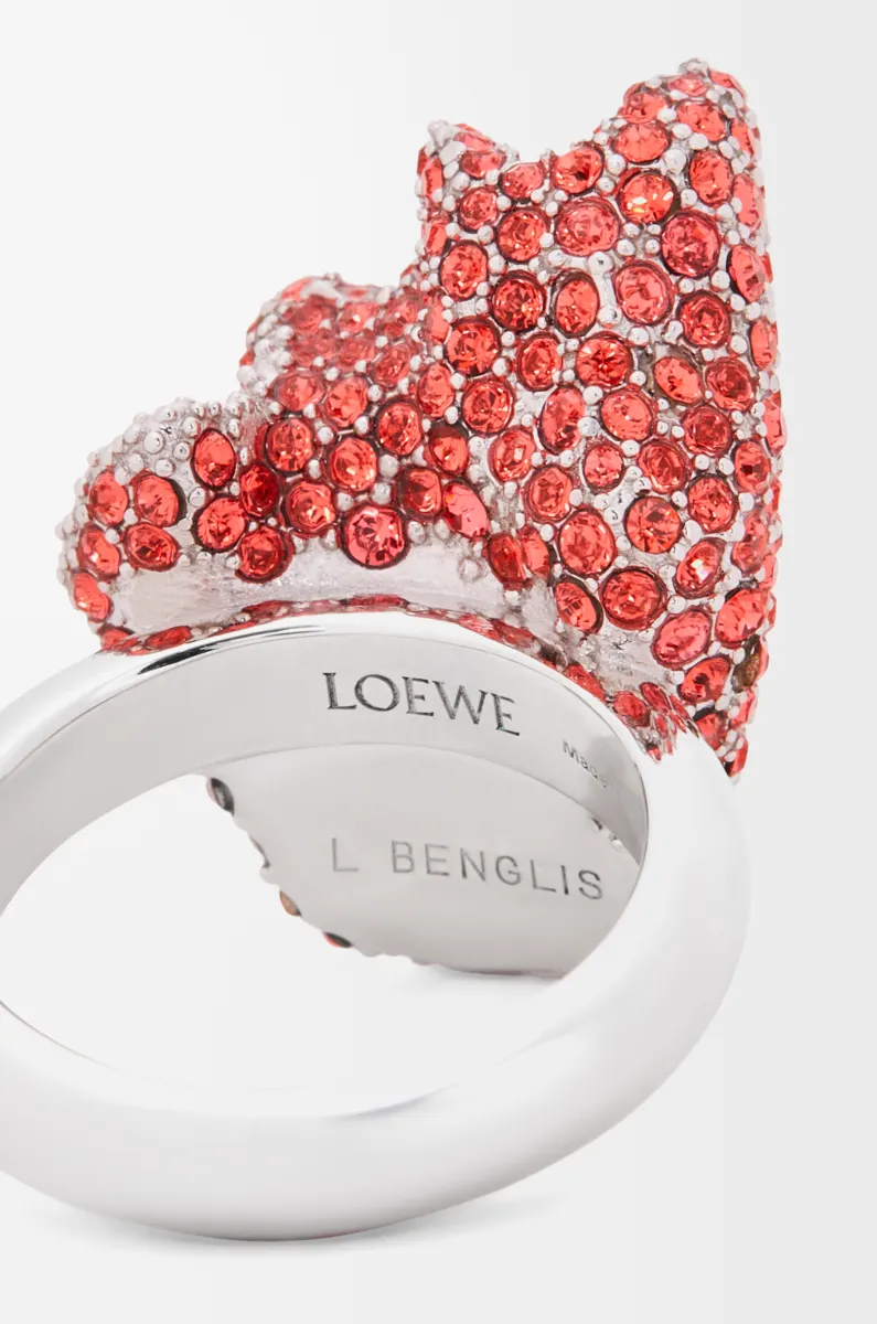 银质和水晶 Glitter Fragment 戒指