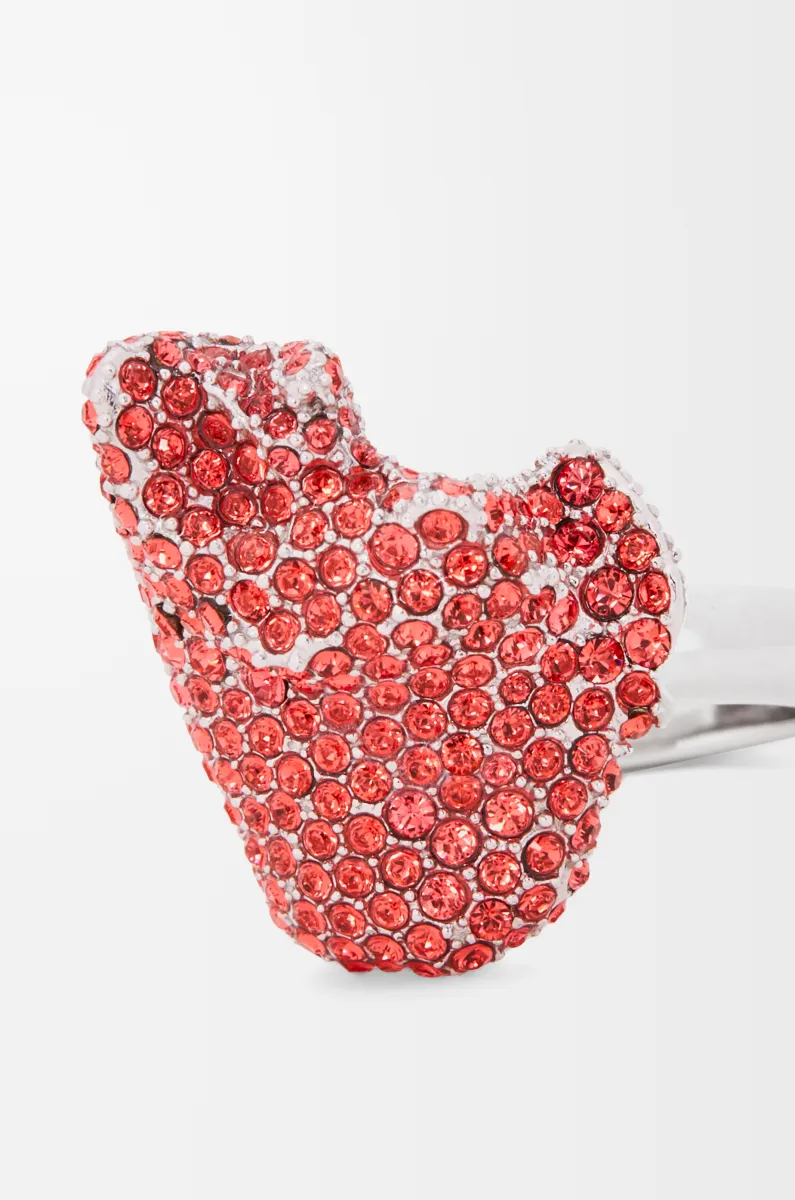 银质和水晶 Glitter Fragment 戒指