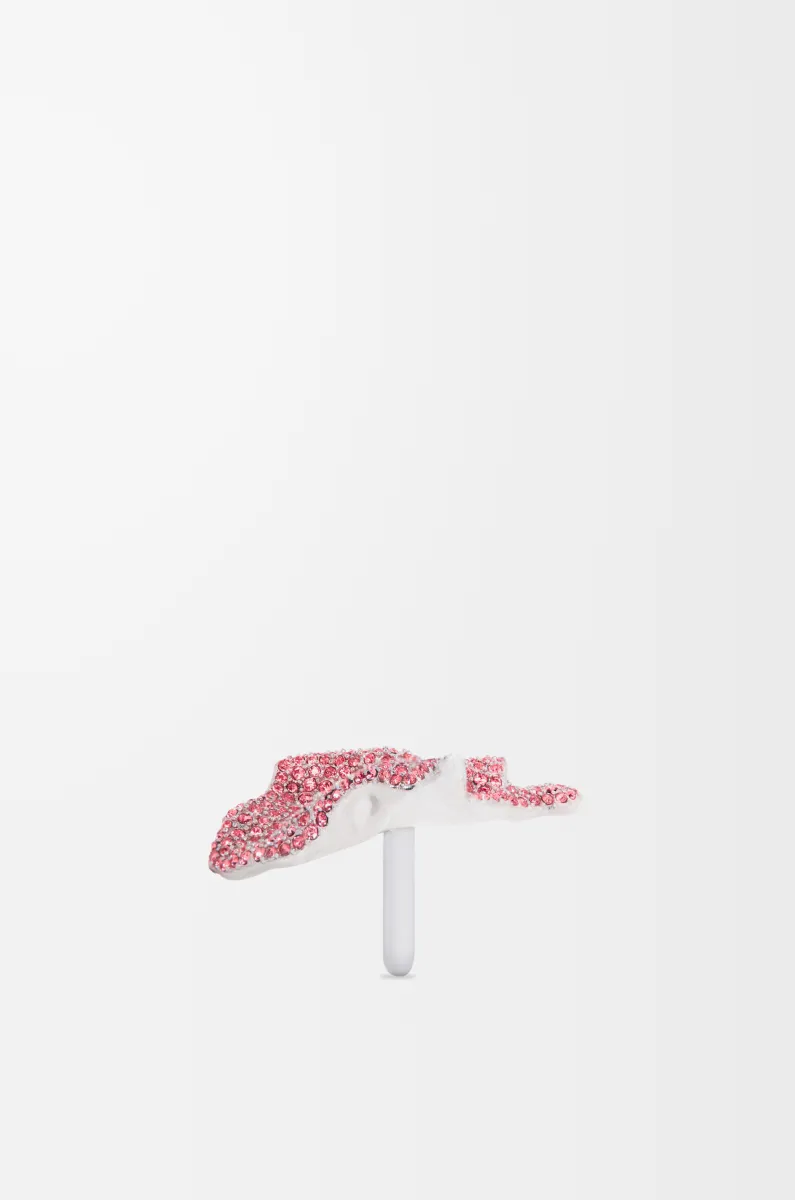 大号银质和水晶 Glitter Fragment 戒指 