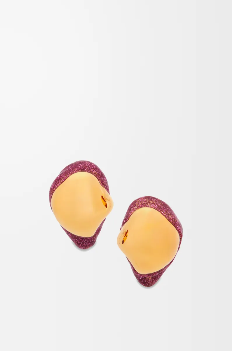 银质珐琅 Foam Drip 耳钉