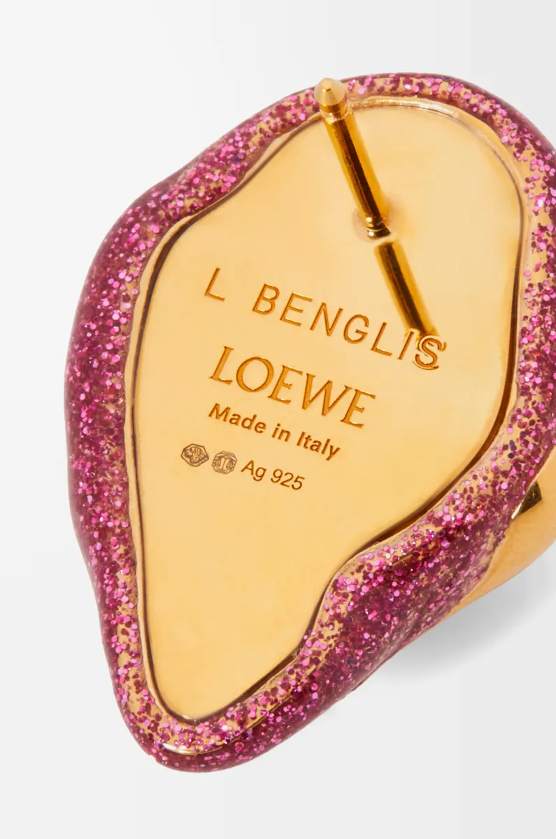 银质珐琅 Foam Drip 耳钉