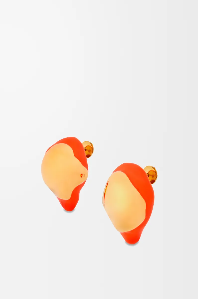 银质珐琅 Foam Drip 耳钉