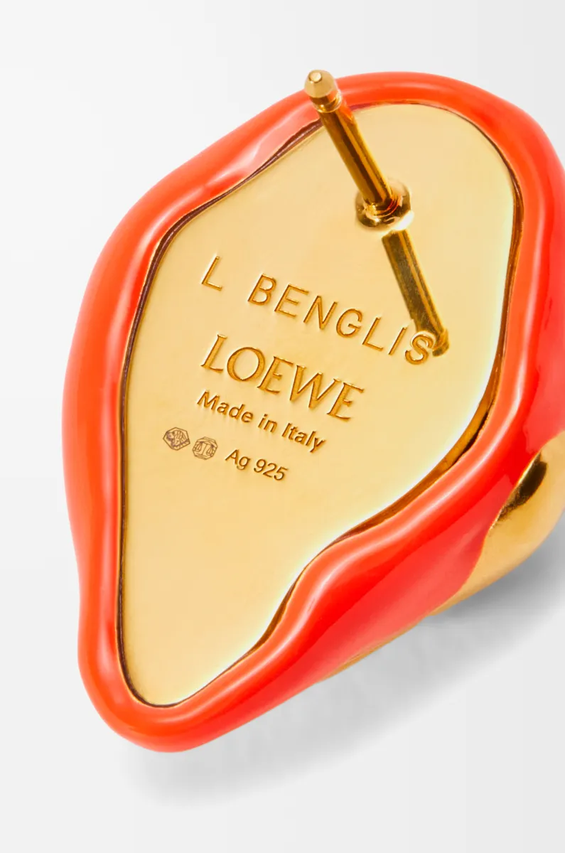 银质珐琅 Foam Drip 耳钉