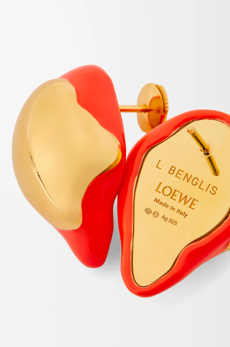 银质珐琅 Foam Drip 耳钉