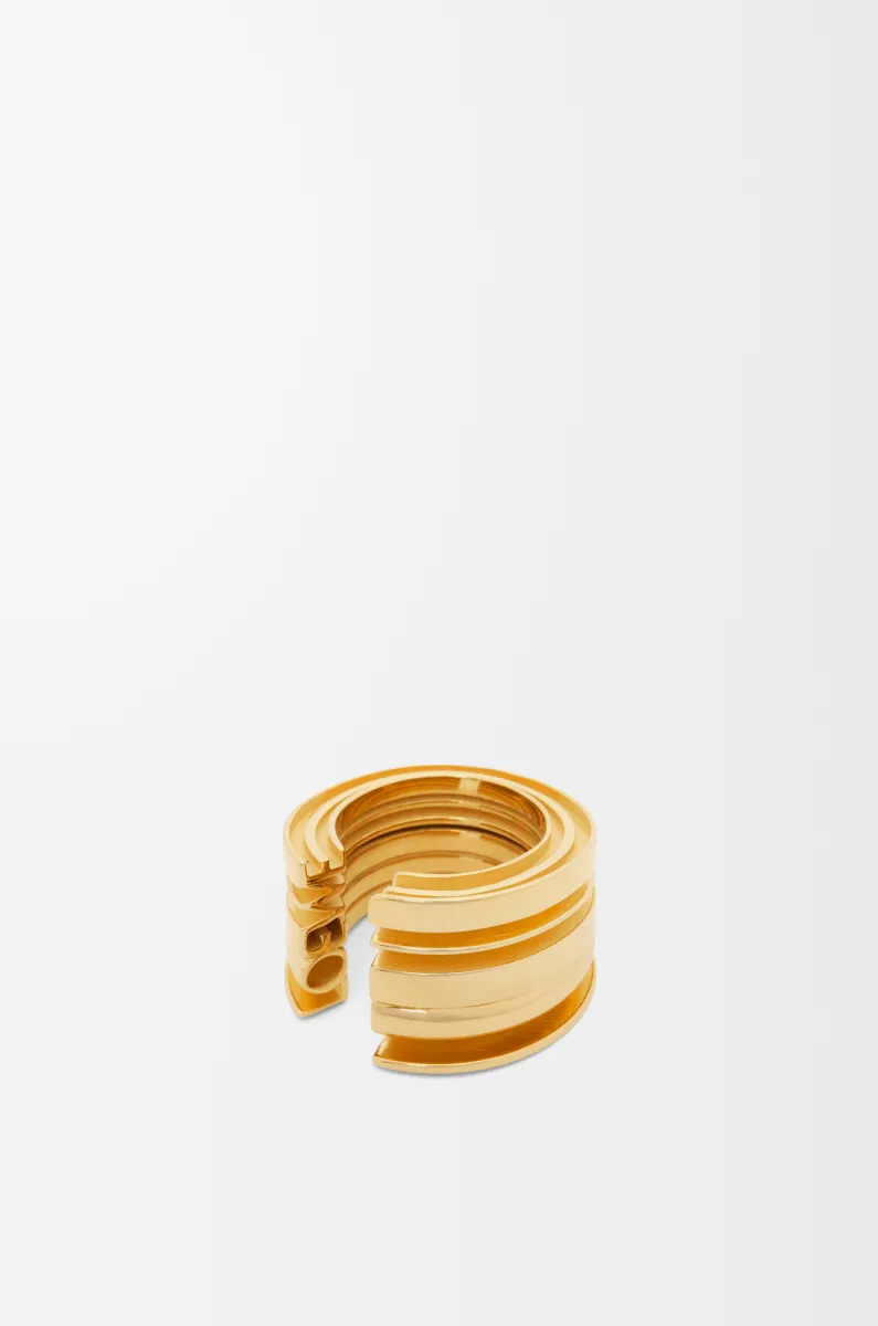 银质 LOEWE 几何戒指