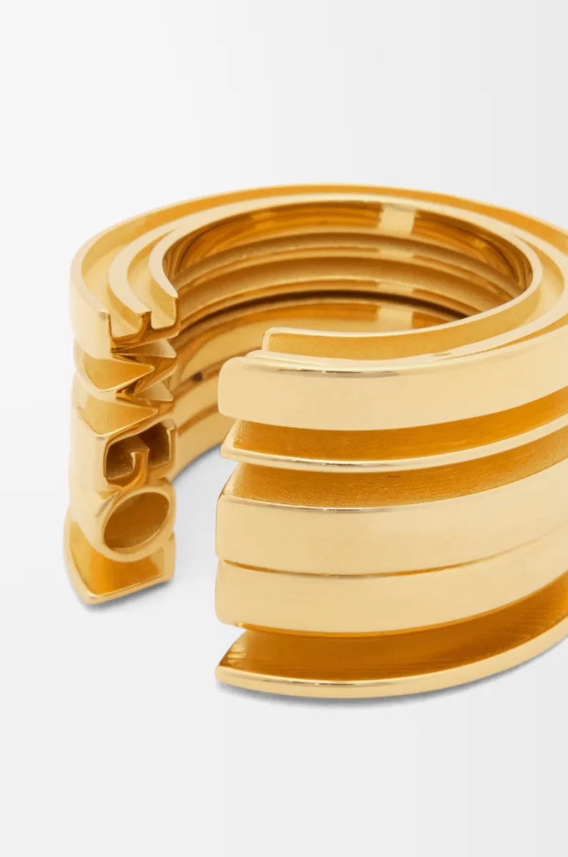 银质 LOEWE 几何戒指