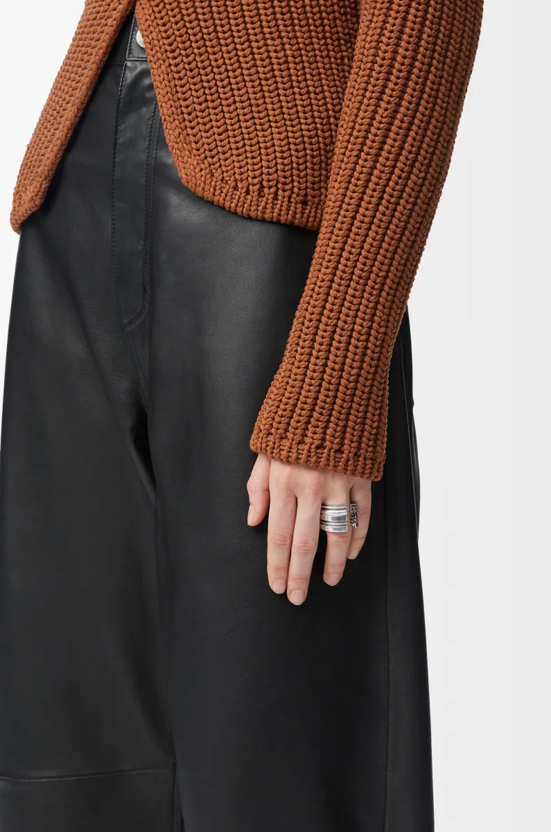 银质 LOEWE 几何戒指