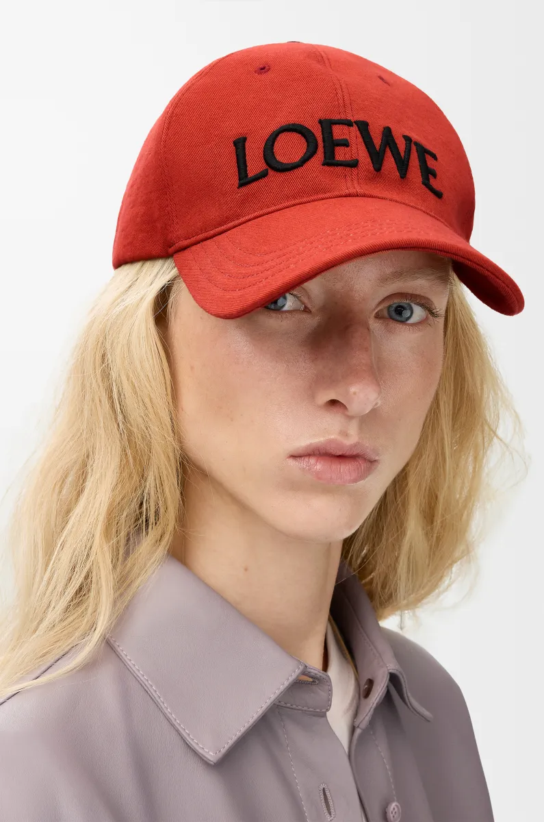 LOEWE 棉质帆布棒球帽