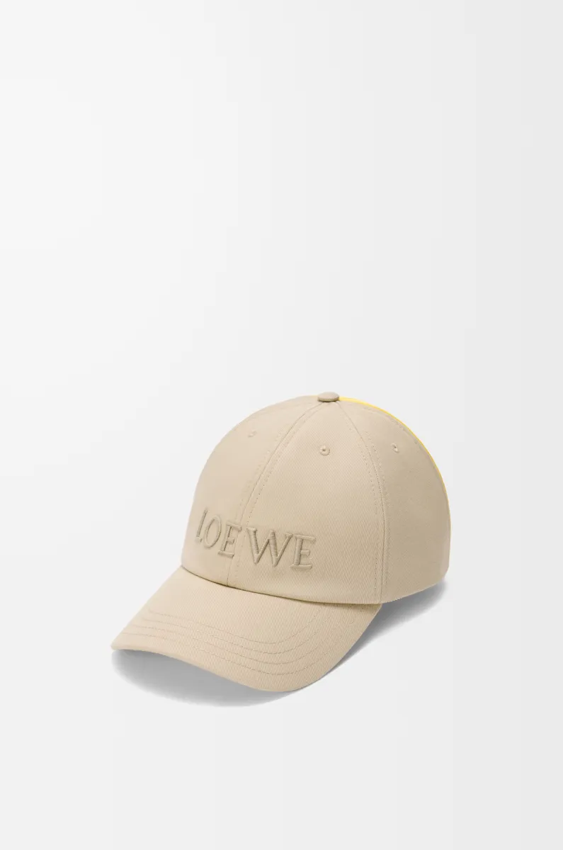 LOEWE 棉质帆布双色棒球帽