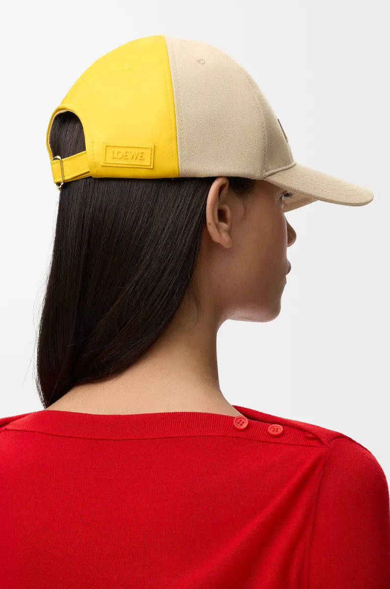 LOEWE 棉质帆布双色棒球帽