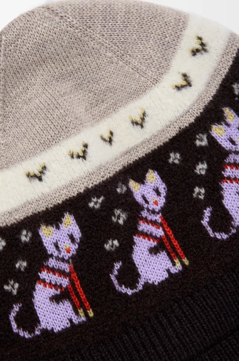 羊毛混纺毛线帽