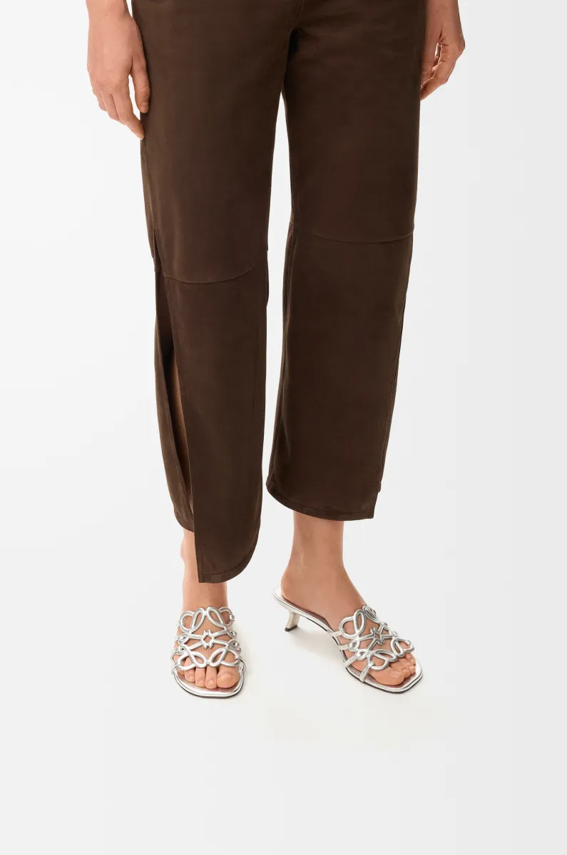 层压羊皮革 Petal Anagram 凉鞋