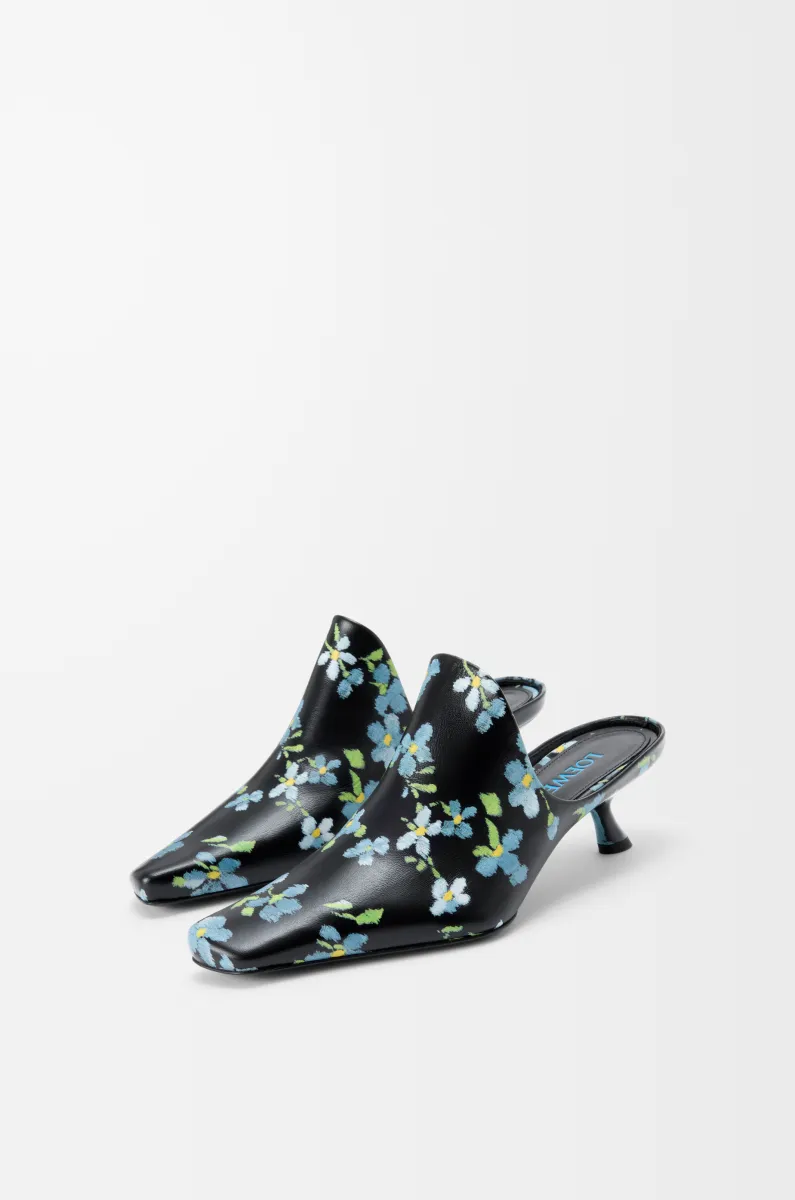 Emily 印花羊皮革穆勒鞋