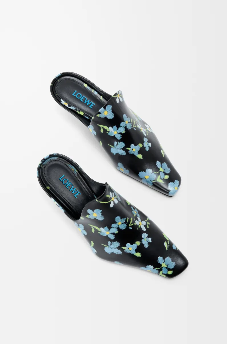 Emily 印花羊皮革穆勒鞋