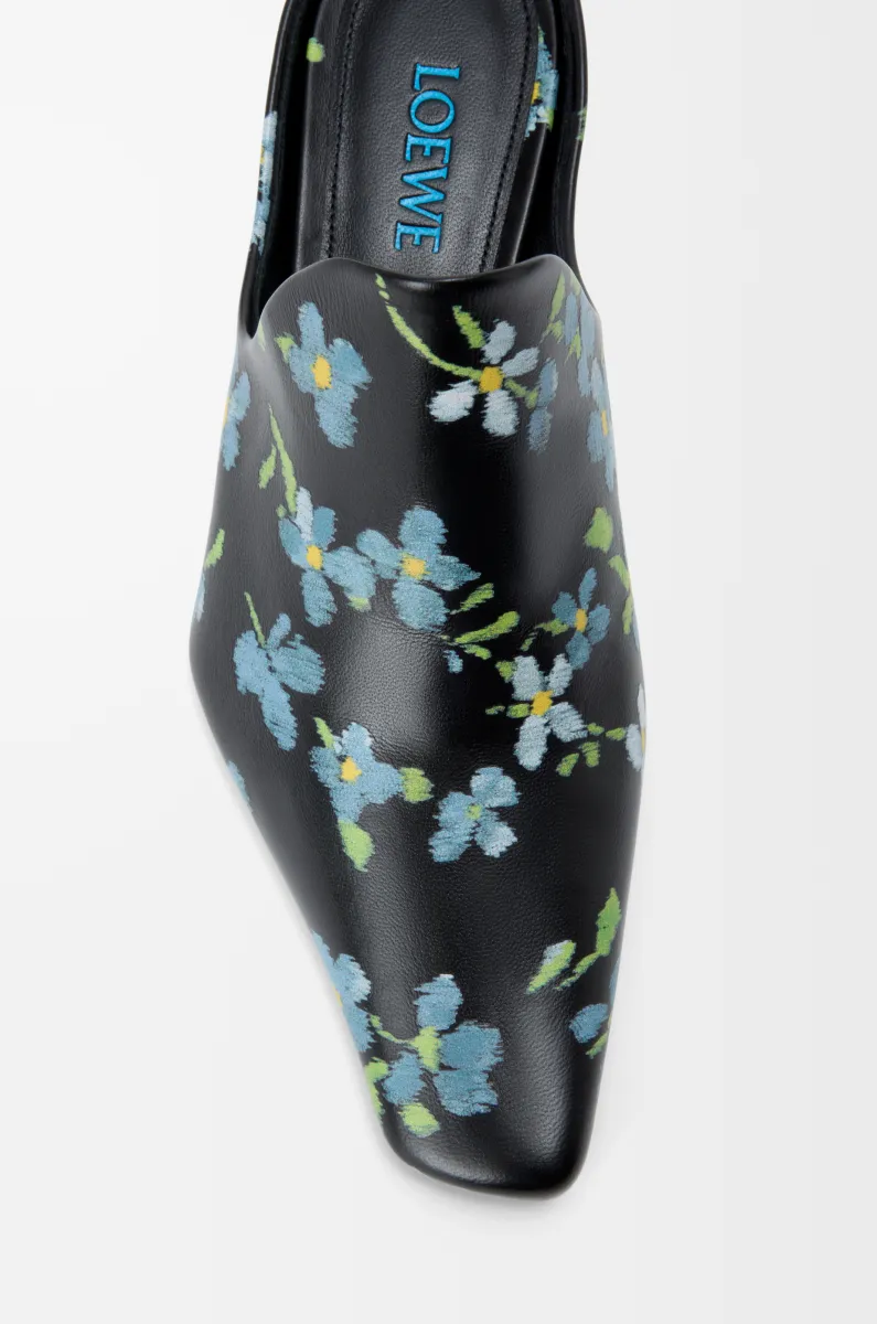 Emily 印花羊皮革穆勒鞋