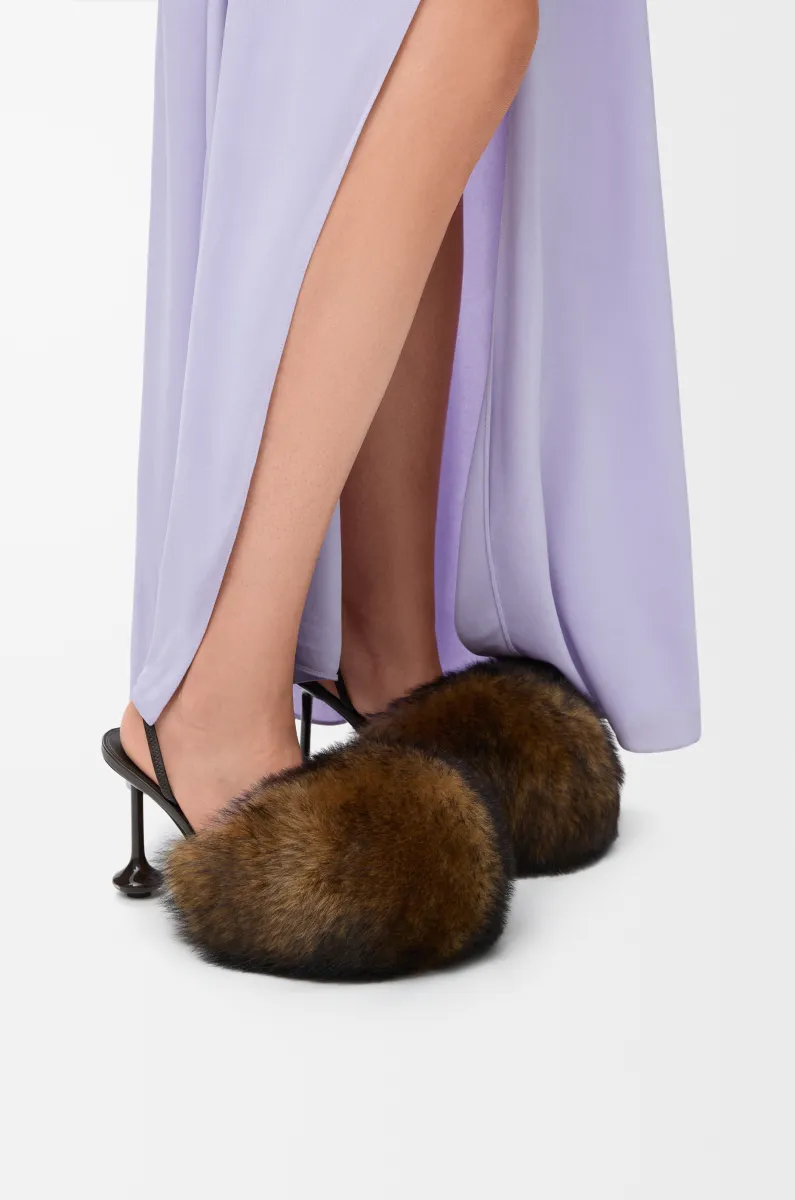 剪羊毛 Toy 后系带高跟鞋