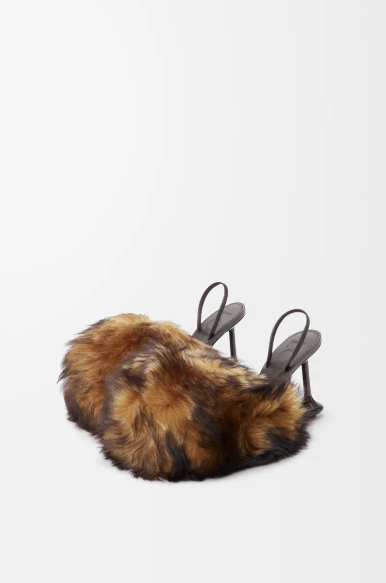 剪羊毛 Toy 后系带高跟鞋