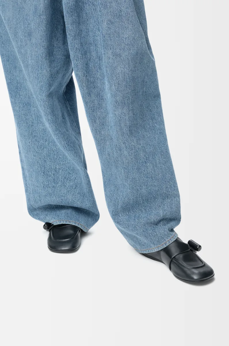 亮面光滑牛皮革 Toggle 乐福鞋