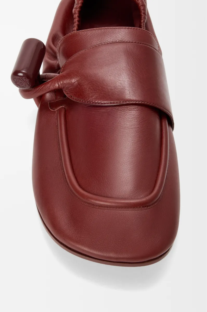 亮面光滑牛皮革 Toggle 乐福鞋