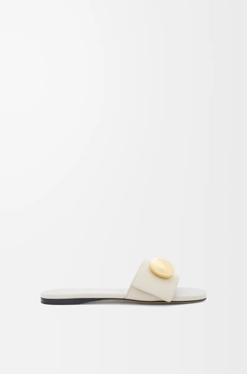 柔软牛皮革 Pebble 凉鞋