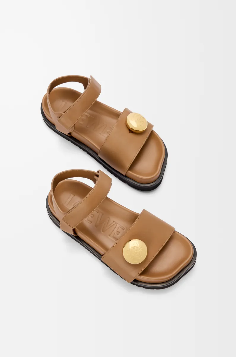 柔软牛皮革 Pebble Fussbett 凉鞋