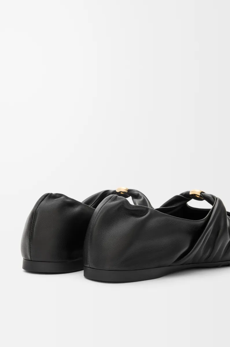 柔软纳帕羊皮革 Pebble 芭蕾舞鞋