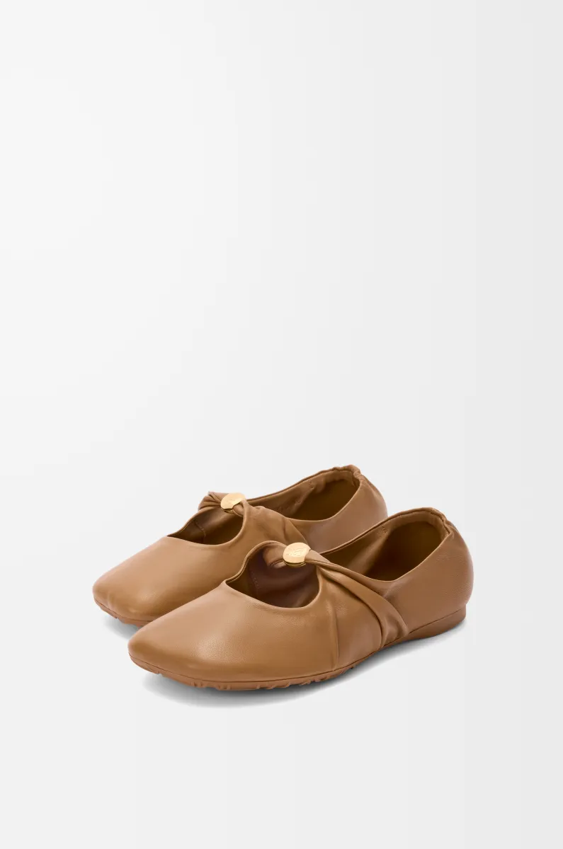 柔软纳帕羊皮革 Pebble 芭蕾舞鞋