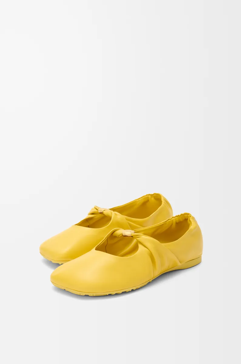 柔软纳帕羊皮革 Pebble 芭蕾舞鞋