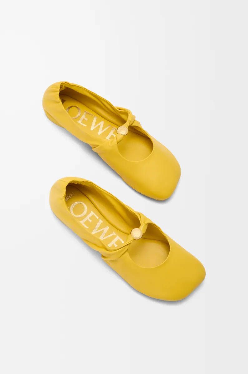 柔软纳帕羊皮革 Pebble 芭蕾舞鞋