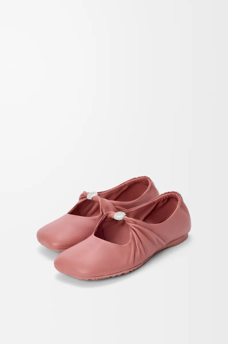 柔软纳帕羊皮革 Pebble 芭蕾舞鞋