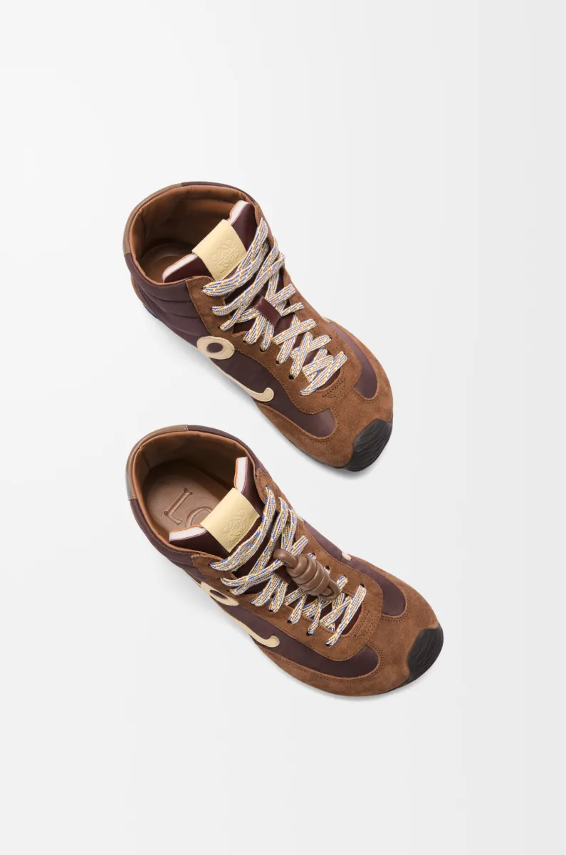 尼龙和牛皮革 Ballet Runner 2.0 高帮女士运动鞋