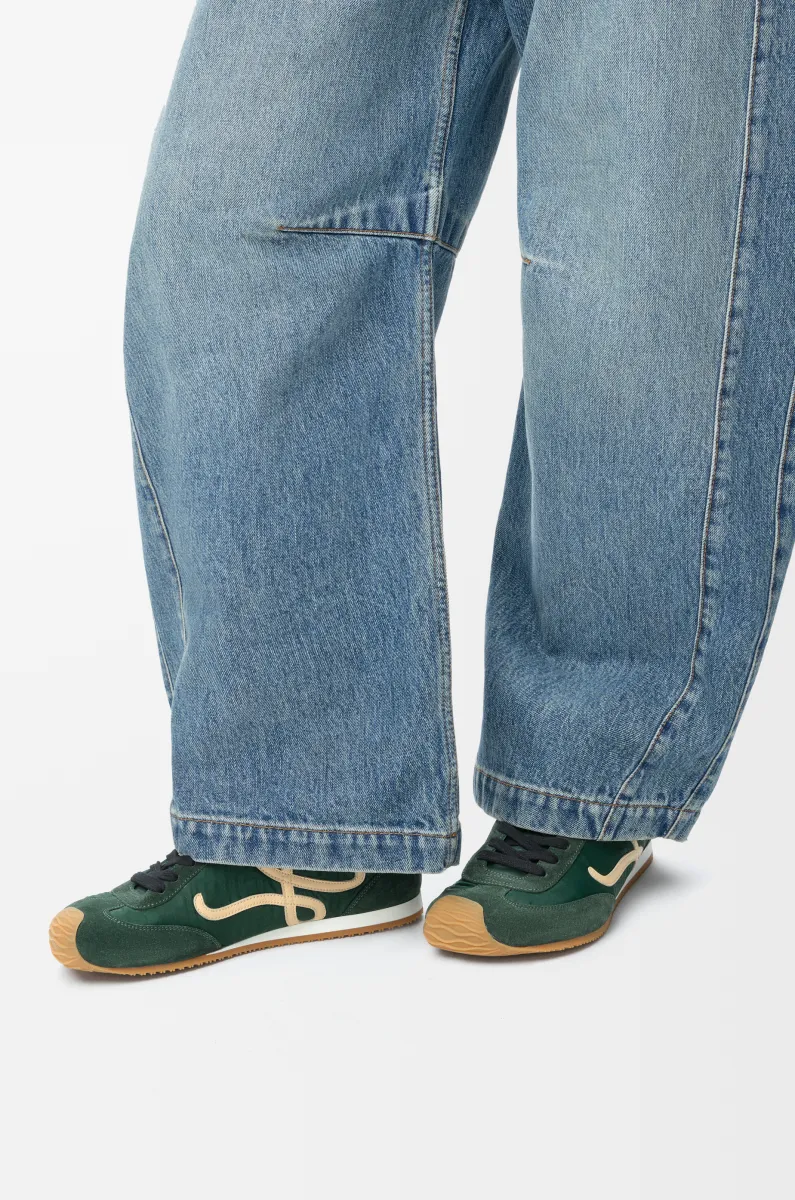 尼龙和牛皮革 Ballet Runner 2.0 女士运动鞋