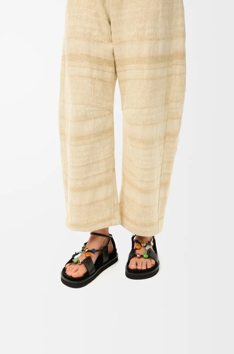 纳帕羊皮革 Pebble Beads fussbett 凉鞋