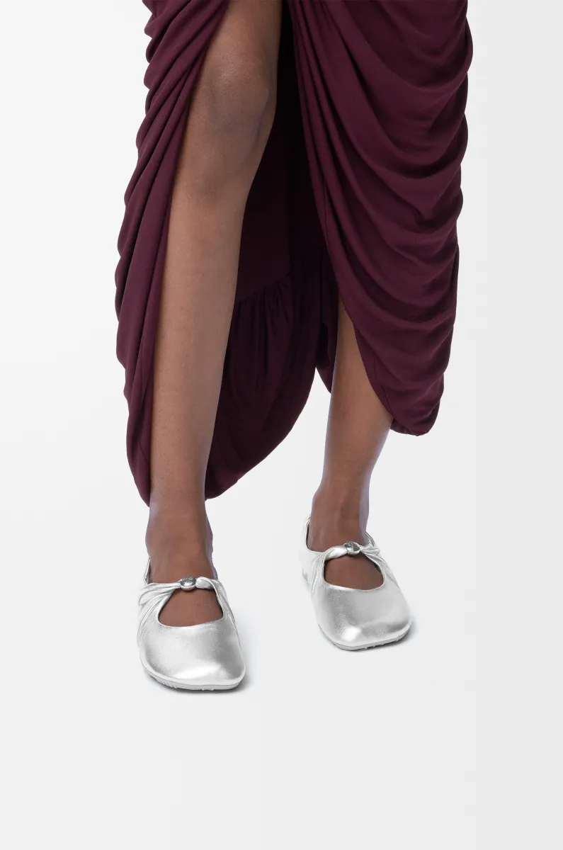 层压纳帕羊皮革 Pebble Soft 芭蕾舞鞋