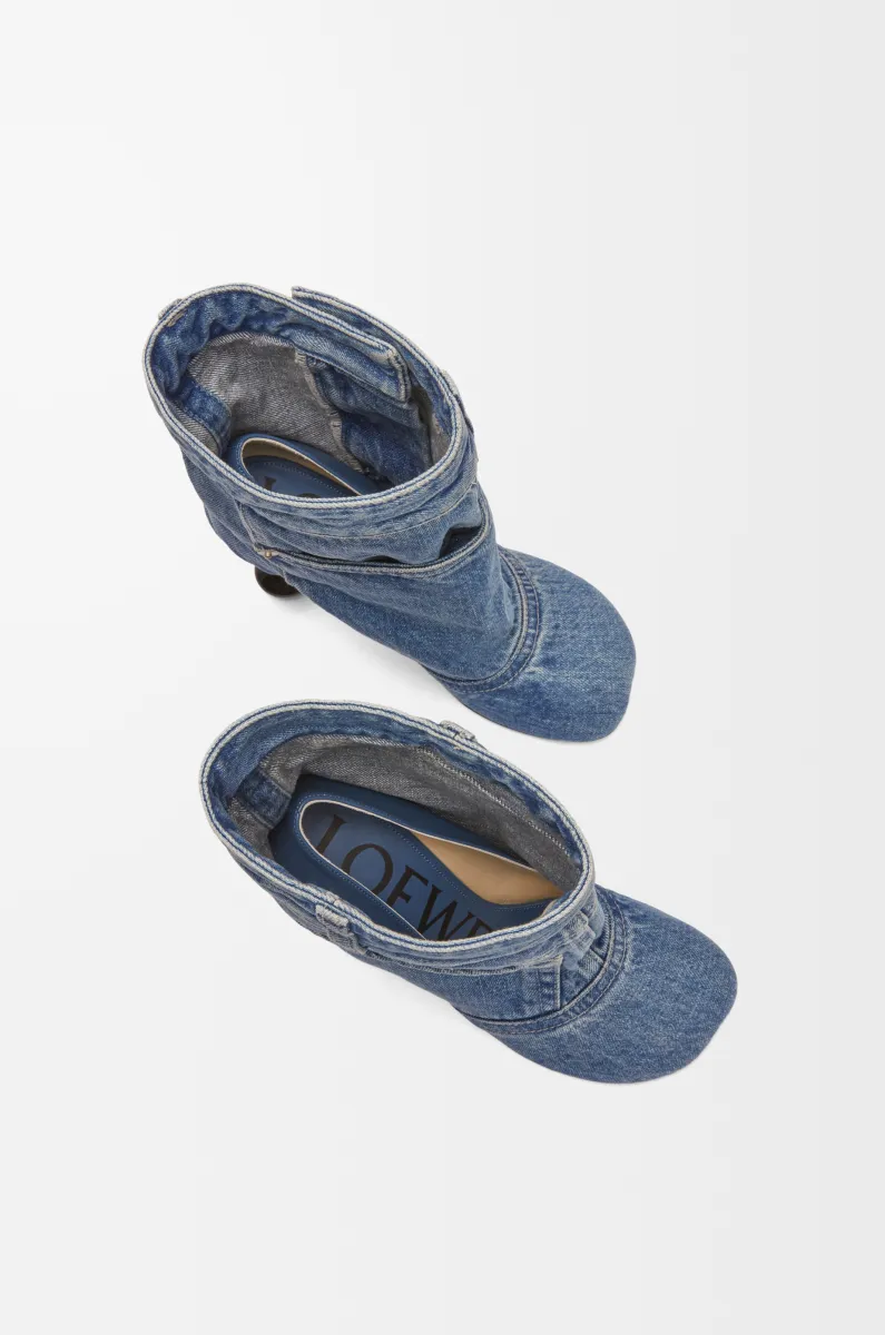 水洗单宁布 Toy Panta 踝靴