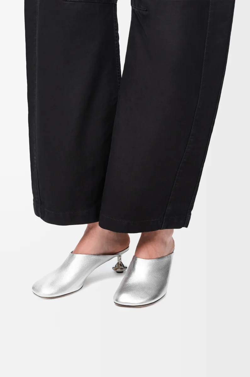 层压羊皮革 Toy 穆勒鞋