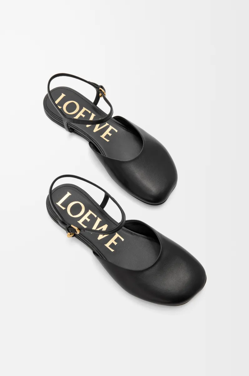 羊皮革 Toy 踝带芭蕾舞鞋