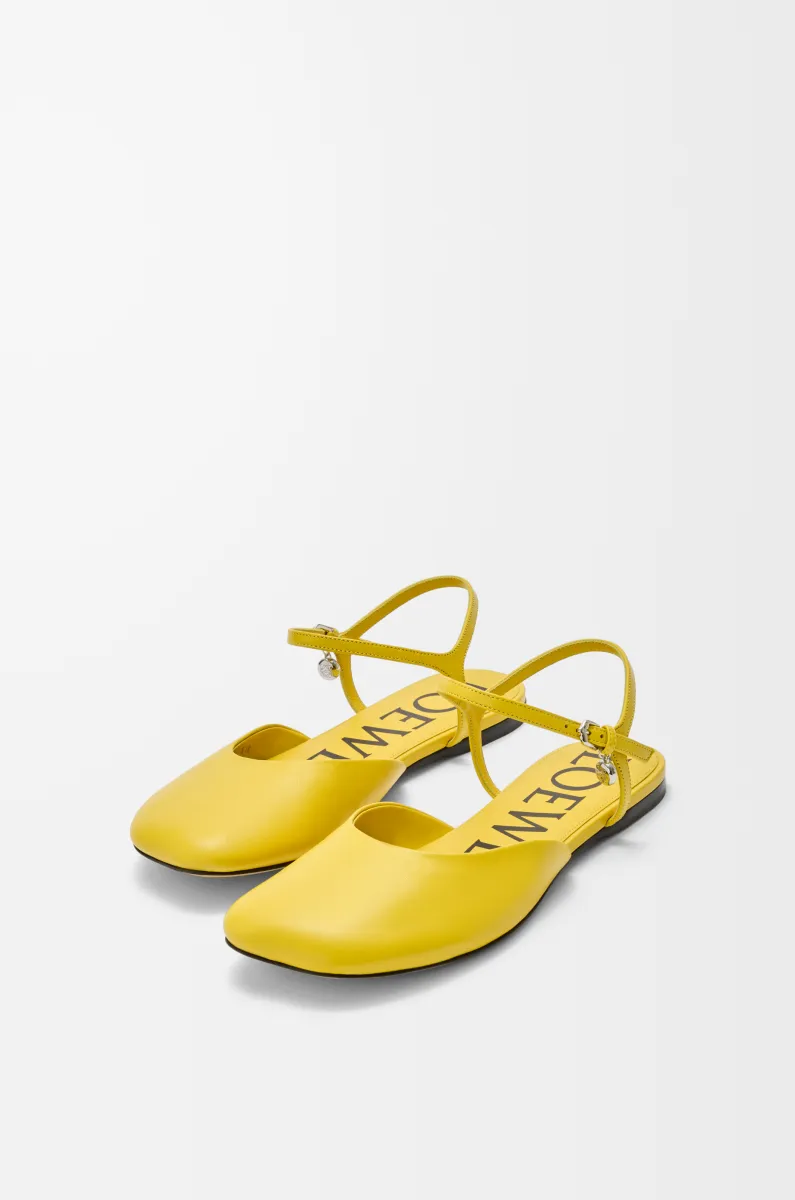 羊皮革 Toy 踝带芭蕾舞鞋